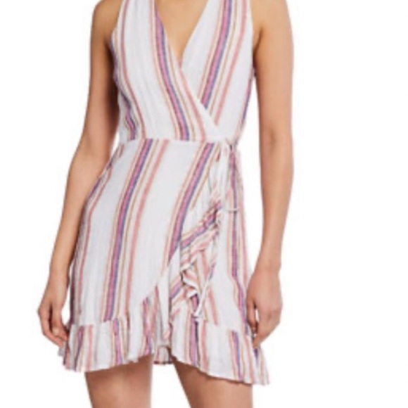 Rails Dresses & Skirts - RAILS Madison Wrap Dress in Jewel Stripe SZ L